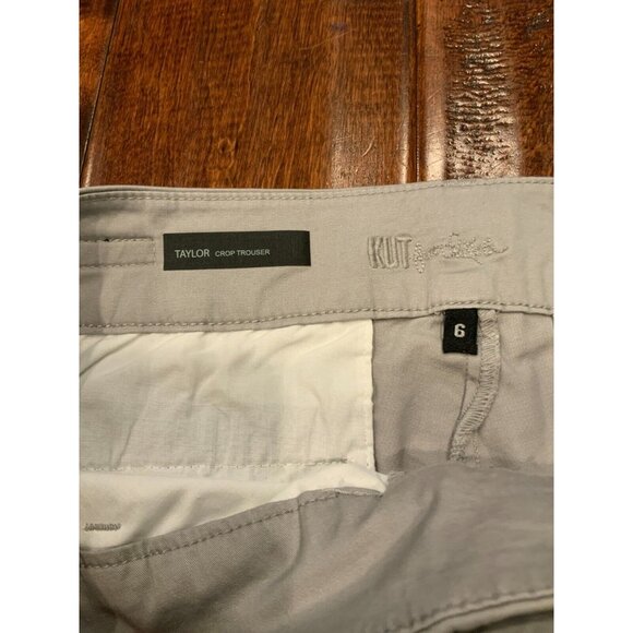 KUT From The Kloth Gray Taylor Crop Trouser Pants, Size 6, NWT! - Picture 3 of 7